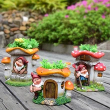 Гномический цветок украшение цилиндра детский сад цветочный горшок орнамент сад община открытый сад вилла сад Landsca