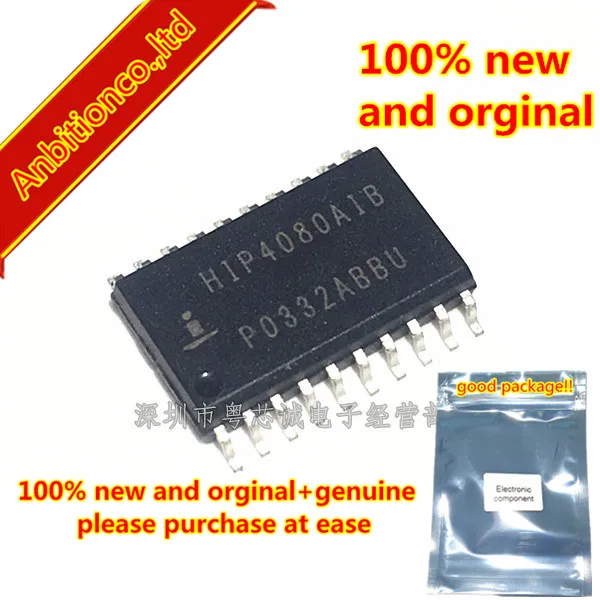 

1pcs 100% new and orginal HIP4080 HIP4080AIB HIP4080AIBZ 80V/2.5A Peak, High Frequency Full Bridge FET Driver in stock