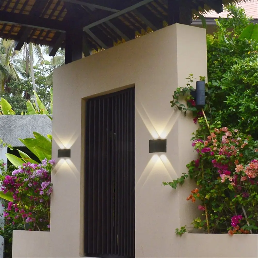 Modern Led wall light ip65 Waterproof Die-cast aluminum 4W 6W 8W Wall mounted sconce AC85V-265V Indoor Outdoor lighting lamp