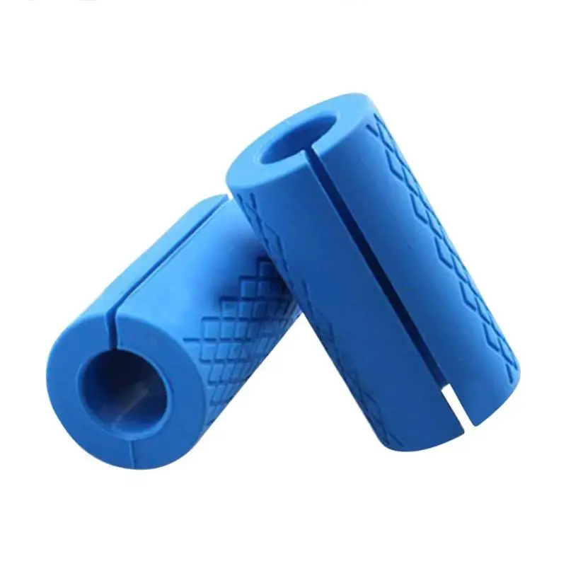 1 Pair Dumbbell Barbell Grips Kettlebell Fat Grip Thick Bar Handles Pull Up Weightlifting Support Silicon Anti-Slip Protect Pad 1 Pair Dumbbell Barbell Grips Kettlebell Fat Grip Thick Bar Handles Pull Up Weightlifting Support Silicon Anti-Slip Protect Pad