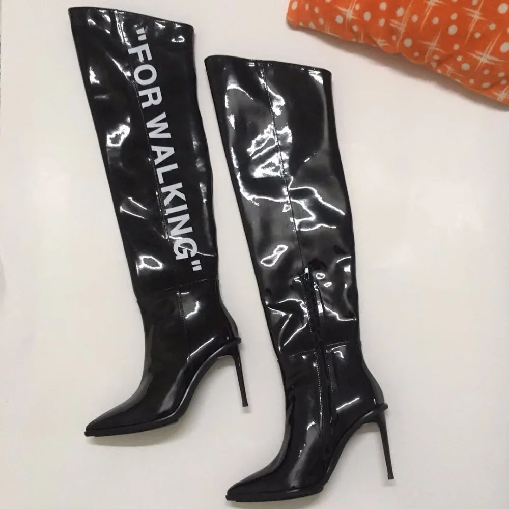 Haute Verni Chaussures Genou Summer Bottes De Cheville Hot Hautes Femmes Bérets 2019 Bout Printemps Femme Cuir Pointu 7xSTwqY