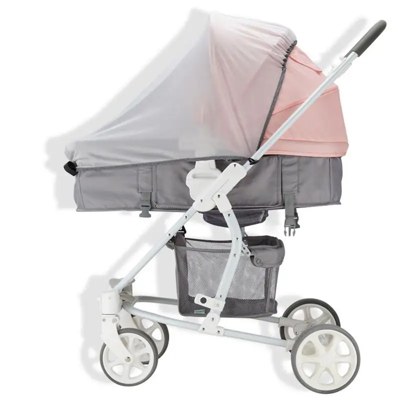 

Baby Stroller Sun Block UV Resistant Mosquito Nets Children's Trolley Universal Stroller With An Umbrella Mosquito Net