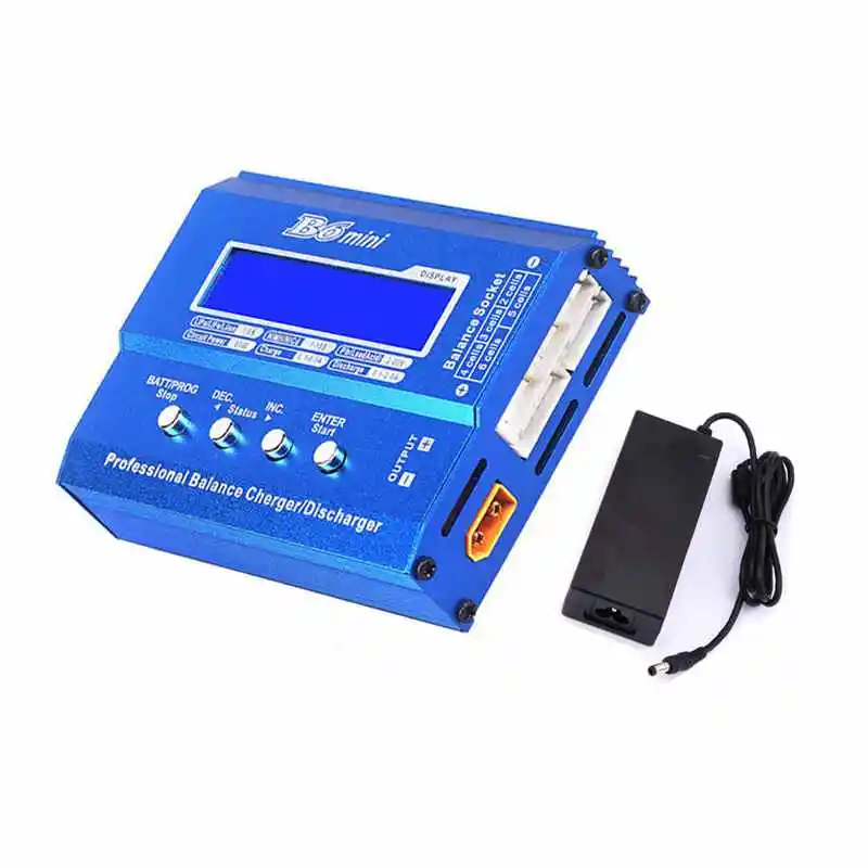iMAX B6 Mini 80W 5A DC Battery Balance Charger XT60 Plug Discharger &amp Power Supply for RC Helicopter Aircraft | Игрушки и хобби
