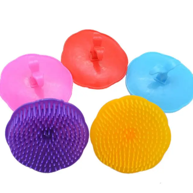 Mini Hair Comb Round Shaped Hair Brush Plastic Tangle Head Scalp