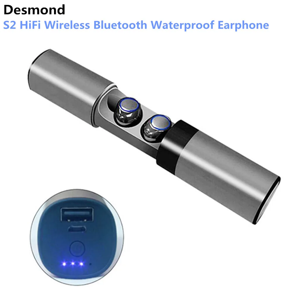 Desmond S2 TWS беспроводные Bluetooth V4.2 наушники с шумоподавлением Hifi Hands free