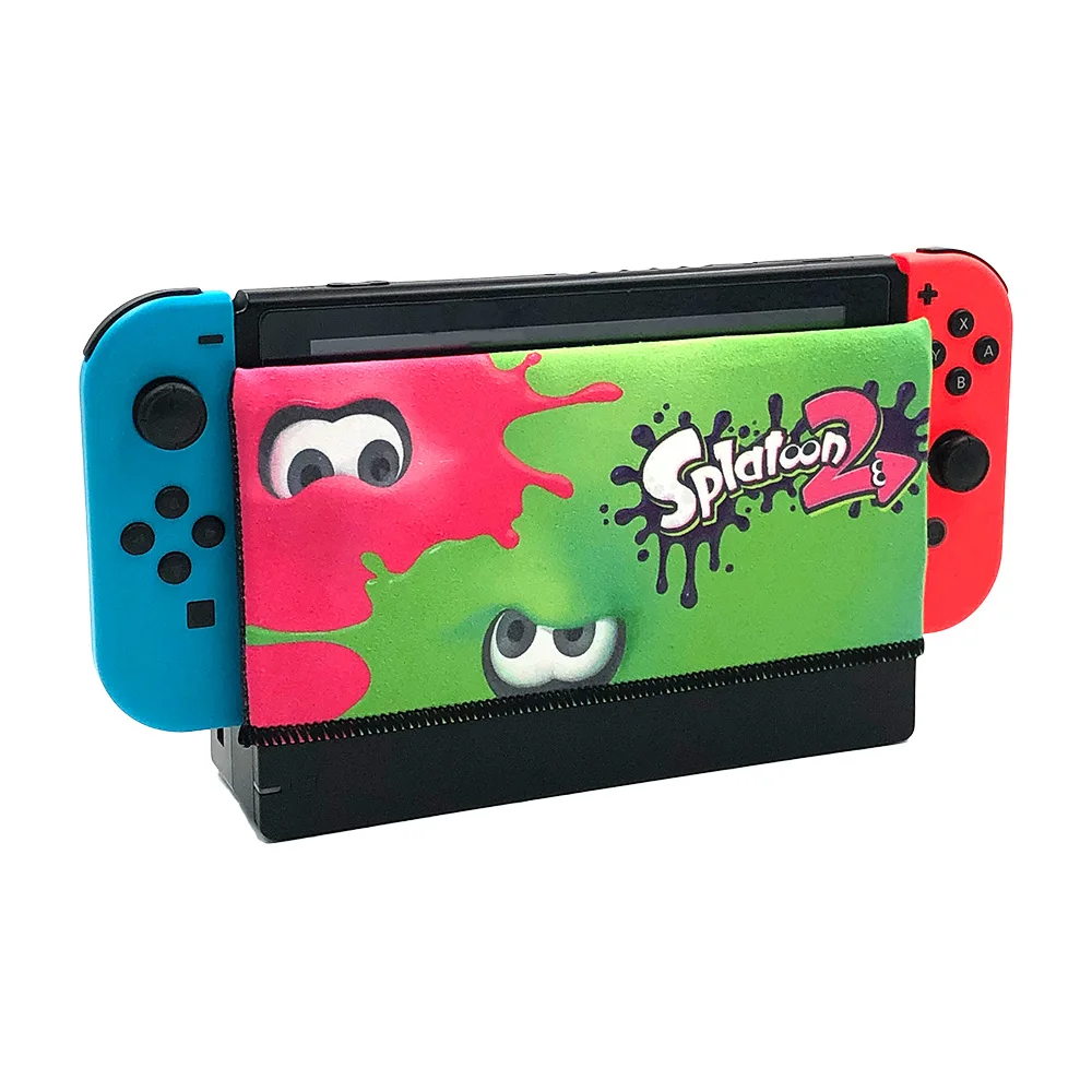 Чехол для док-станции Nintendo Switch мягкая замшевая наклейка защита от царапин
