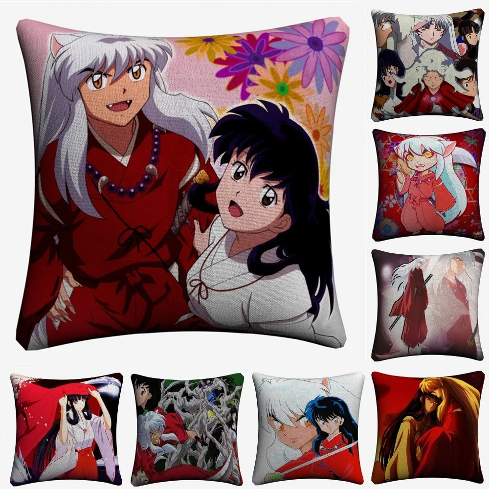 Inuyasha Kagome Classic Anime Decorative Pillow Covers For Sofa Home