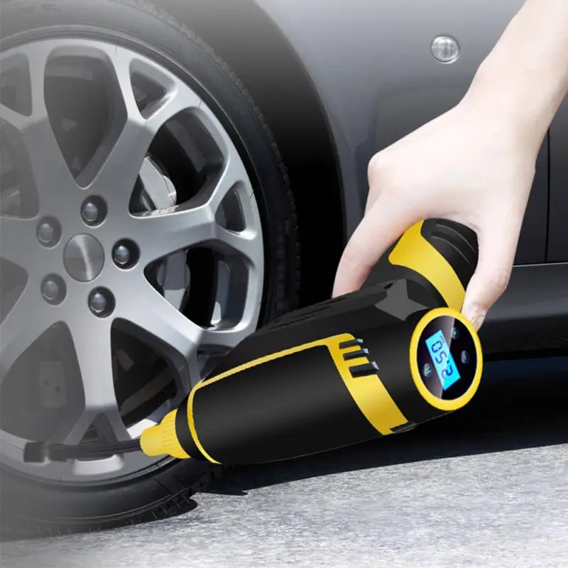 

Car Air Pump Rechargeable Inflator Handheld Tire Inflation Mattresses Electric Digital Portable Wireless Smart Air Compressor