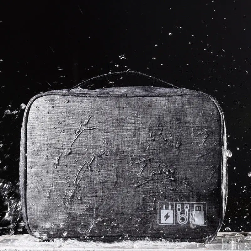 السفر تخزين أكياس النايلون الالكترونيات اكسسوارات المنظم السفر التخزين اليد حقيبة كابل يو إس بي محرك حالة حقيبة