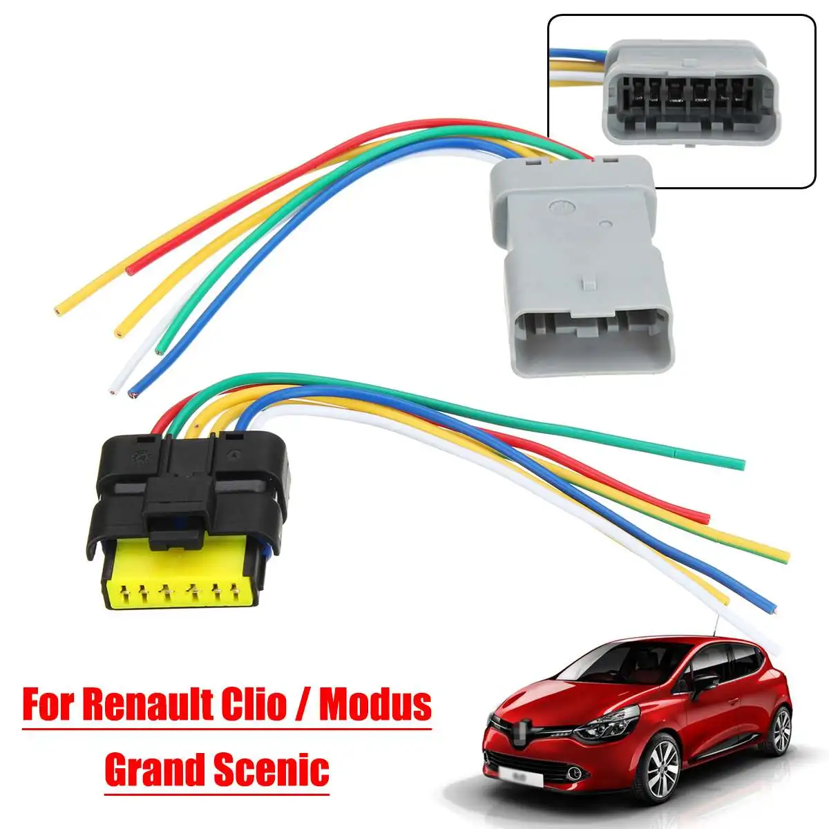 Пластиковый штекер для Renault Clio Grand Scenic Modus оконный модуль жгут проводов