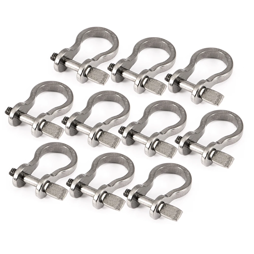 

5/10Pcs Fishing U-Shackle Clasp Anti-corrosion Stainless Steel Game Fish Trolling Sea Fishing U-Shackle Fishing Accessories