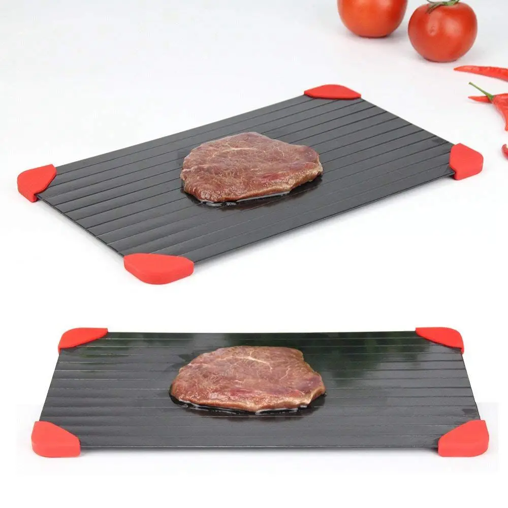 Fast Defrosting Tray Thaw Frozen Food Meat Fruit HOT Quick Defrosting Plate Board Defrost Kitchen Gadget Tool Material Aluminium Fast Defrosting Tray Thaw Frozen Food Meat Fruit HOT Quick Defrosting Plate Board Defrost Kitchen Gadget Tool Material Aluminium