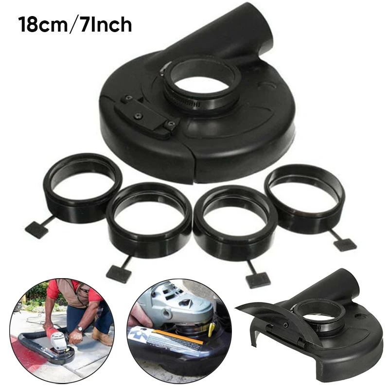 

18cm/7inch Vacuum Dust Shroud Cover Locating Ring Set For Angle Grinder Tool