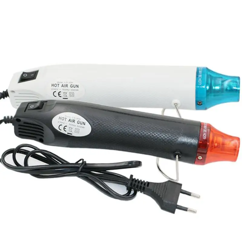 

220V Hot Air Blower Heat Gun For Polymer Clay Shrink Plastic Embossing Powder DIY With EU Plug For Car Sticker Decoration Tool