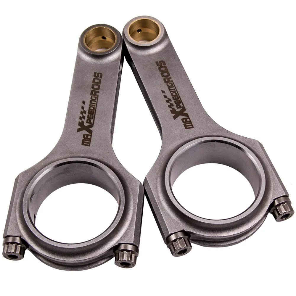 

For Fiat 500 126mm 4340 Forged Steel H-Beam Connecting Rods ARP 2000 5/16 bolts aircraft chrome moly quality steel Cranks