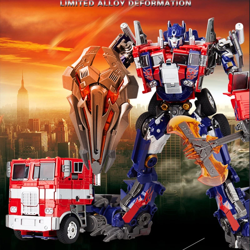 Free Shipping Classical Model Transformation OP Anime Car Movie Action Deformed Robot car Oversize 31CM For Kid Model Toys Gift