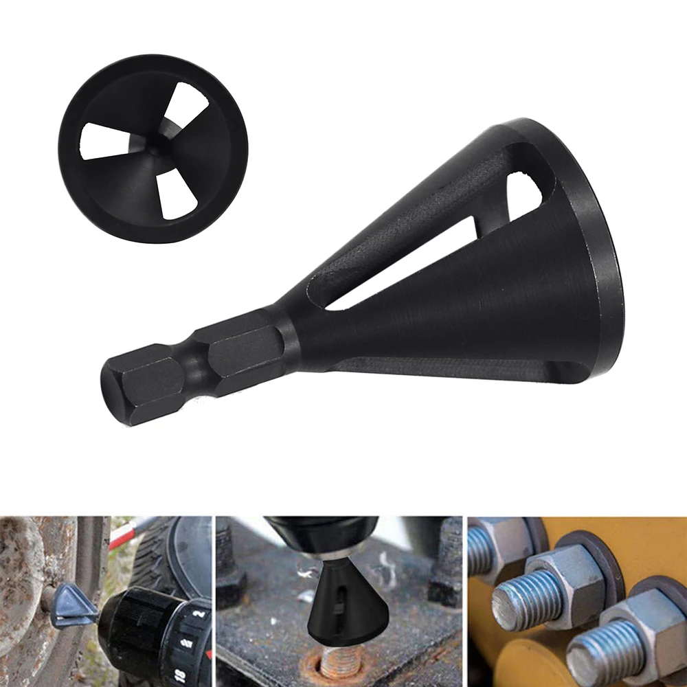 

Super PDR 1 pcs Black Deburring External Chamfer Tool Stainless Steel Metal Remove Burr Tools for Chuck Drill Bits Tool Dropshop