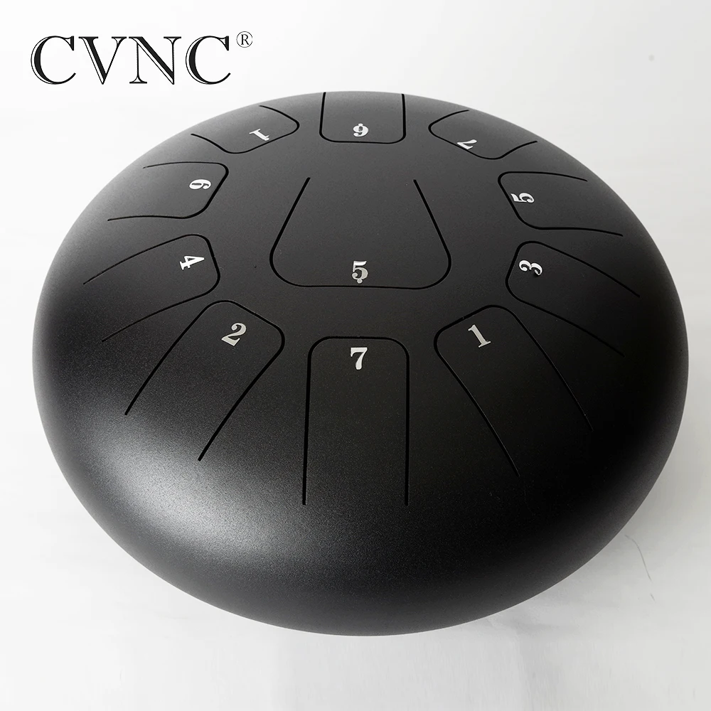 

CVNC 12'' Steel Tongue Drum 11 Notes Handpan Drum