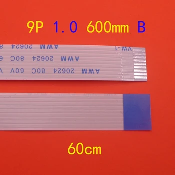 

20pcs type-B FFC FPC flat flexible cable 1.0mm pitch 9 pin 9PIN Reverse Length 600mm 60cm Ribbon Flex Cable
