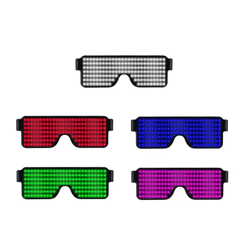 New LED Glasses 8 Modes Quick Flash Party USB Rechargeable Luminous Christmas Concert Light Toys | Дом и сад