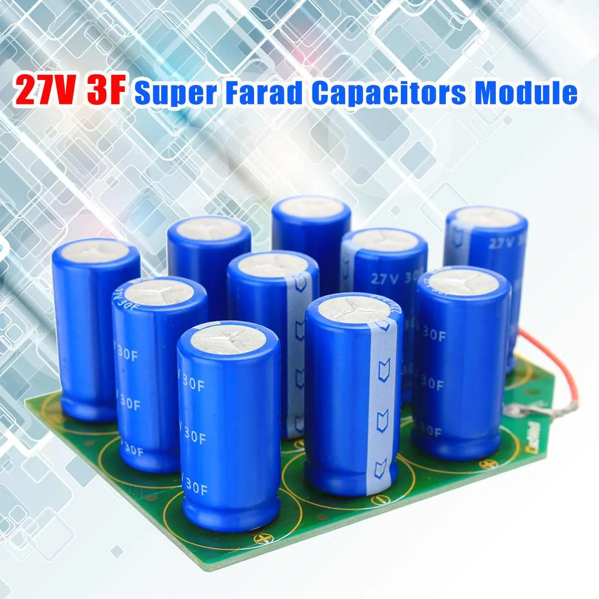 

27V 3F Super Farad Capacitors Module Power Motor Start