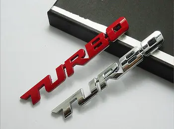 

Turbo Universal Car Motorcycle Auto Chrome 3D Metal Emblem Badge Decal Sticker Wall Stickers