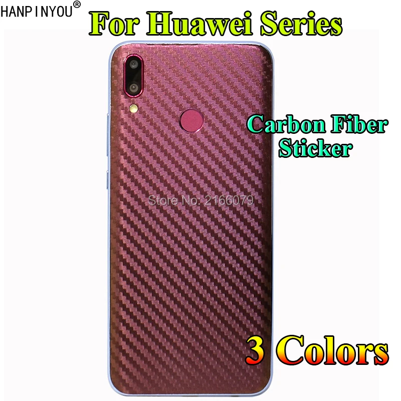 

For Huawei Mate 9 10 20 Pro 20X Nova 3 3i 3e 3D Gradient Carbon Fiber Full Back Cover Decal Skin Film Phone Protective Sticker