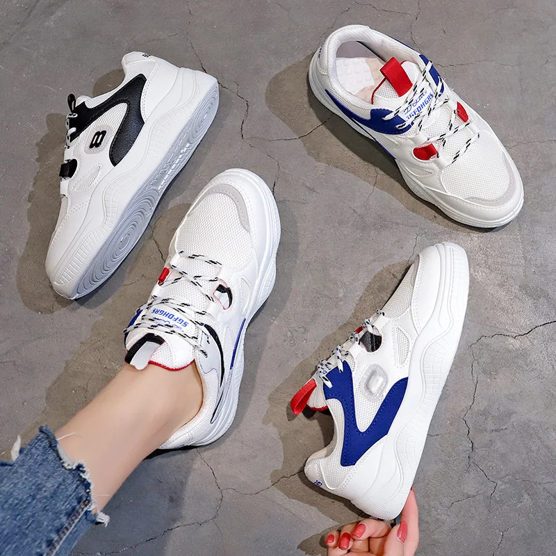 

Shoes Woman Thickness Floor Shoe Basics Student Leisure Time Ventilation Shoe----ALEX