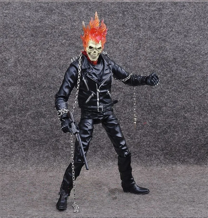 Привидение Rider Johnny Blaze фигурка игрушки Коллекционная модель куклы 23 см с