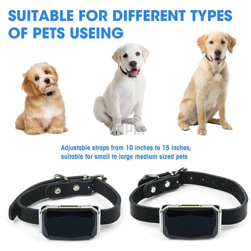 Nueva llegada IP67 impermeable Collar del animal doméstico GSM AGPS Wifi LBS Mini GPS Tracker para mascotas perros gatos ganado ovejas DE SEGUIMIENTO DE