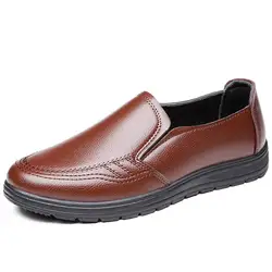 Qzhsmy новый итальянский нарядные туфли для мужчин основной круглый носок туфли под платье мужские кожаные Лидер продаж для взрослых человек