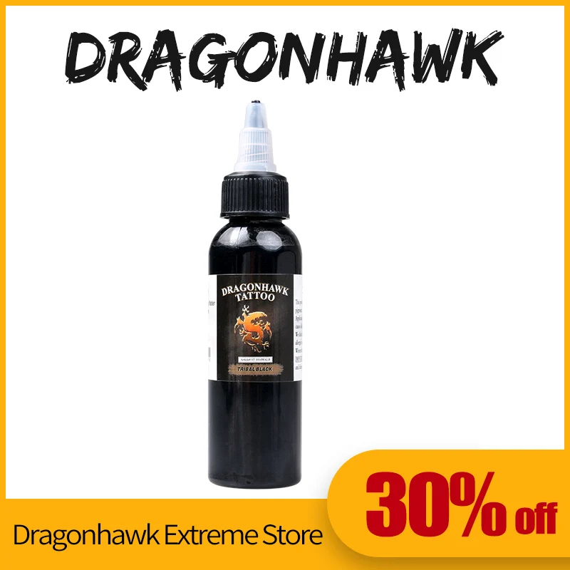 Tattoo supply Dragonhawk ink 2 OZ black 60ml fast free shipping SL048in Tattoo Inks from Beauty