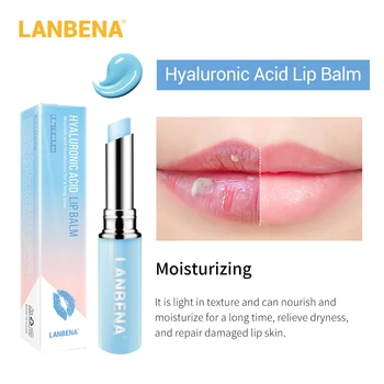 LANBENA Chameleon Lip Balm Hyaluronic Acid Rose Moisturizing Natural Nourishing Smoothing Lip Lines Long lasting