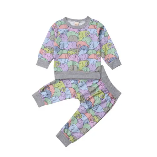 Aliexpress Com Buy Kids Baby Girl Boy Outfits Animal Print T Shirt