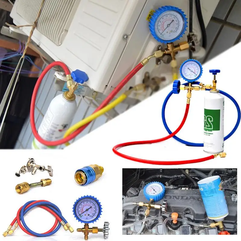 NEW Style R22 Refrigerant Household Car Air Conditioning Fluoride Adding Tool Kit Freon Common Cool Gas Meter
NEW Style R22 Refrigerant Household Car Air Conditioning Fluoride Adding Tool Kit Freon Common Cool Gas Meter