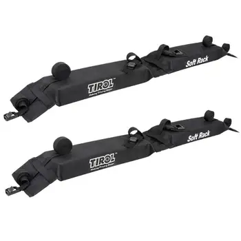 

600D Oxford+ PVC Black Universal Soft Auto Car Roof Rack Outdoor Rooftop Luggage Carrier Load 60kg 125*18*7cm Roof Rack