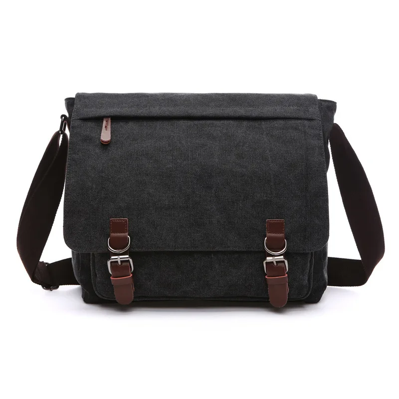 

New Men Canvas Messenger Bag Vintage Brand Business Casual Travel Shoulder Bag Laptop Crossbody Bags For Man Bolso Hombre Retro