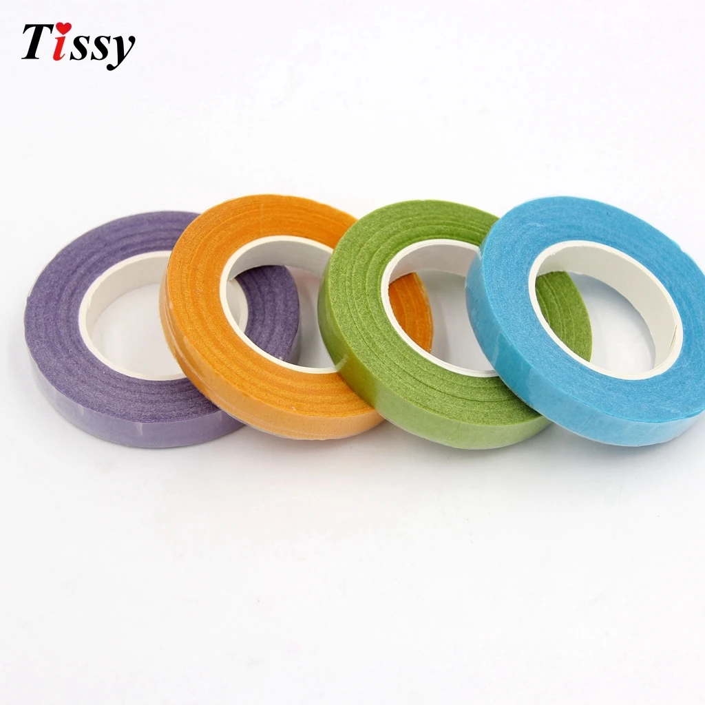 

25Meters/PC Paper Garland Glue Tape Artificial Flower Fixed For Wedding party Decoration DIY Wreath Flores Garland Supplies Tape