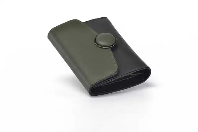 

2 fashionable small fresh leather simple short wallet Ladies Large Wallet multi-card BM60328 190410 bobo