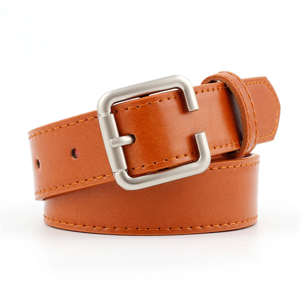 Buy Novelty Silver Color Buckle PU Leather Belt For