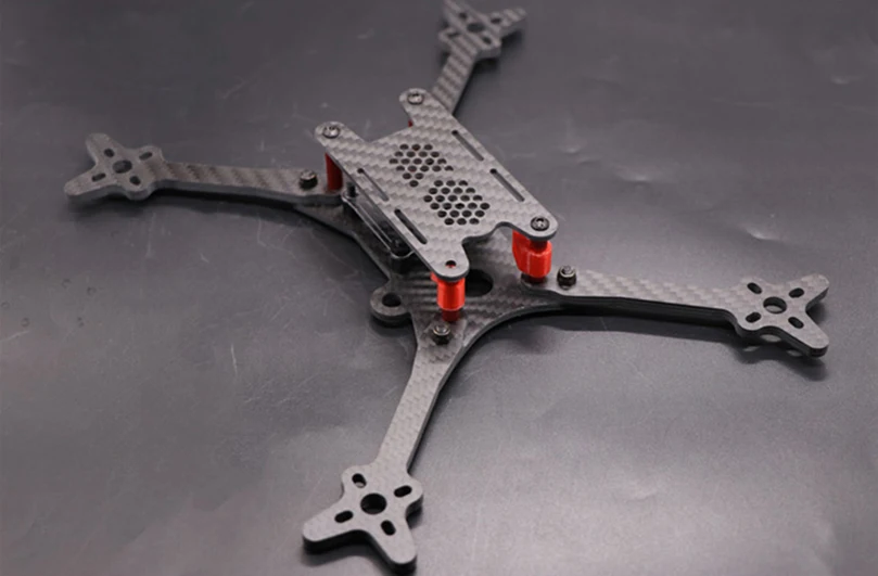 Floss 215 мм Колесная база FPV рама комплект углеродного волокна CF стойка для DIY Racing Drone