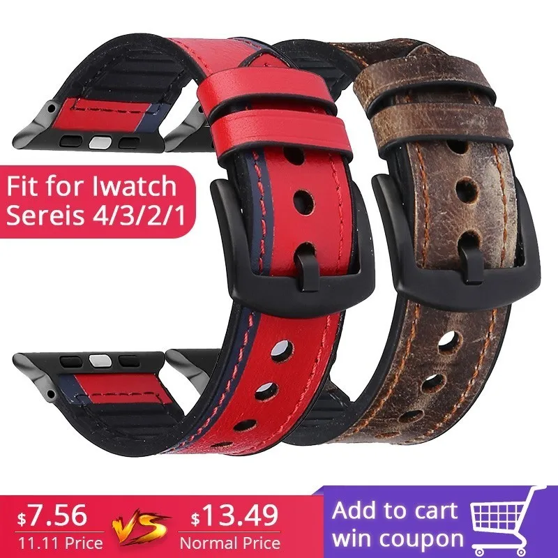 Ремешок силиконовый для apple watch band 44 мм Series 4 3 2 1 сменный кожаный браслет iwatch 38 42