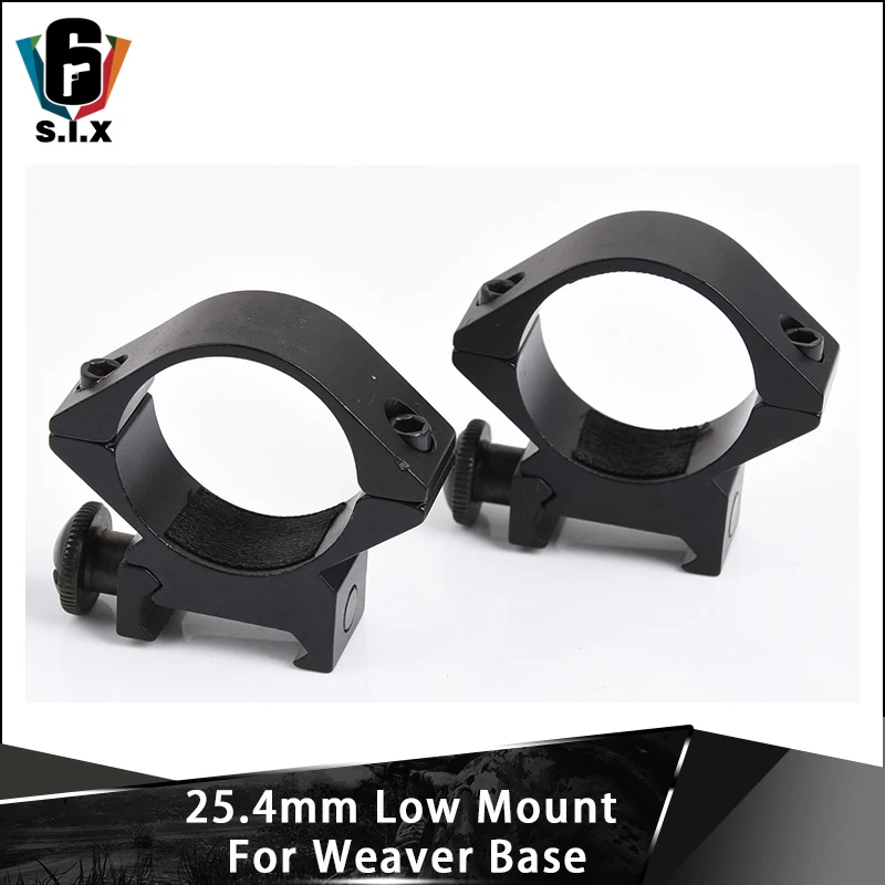 

Tactical 25.4mm Low Mount For Weaver Base Picatinny Rail Rifle Scope Mounts