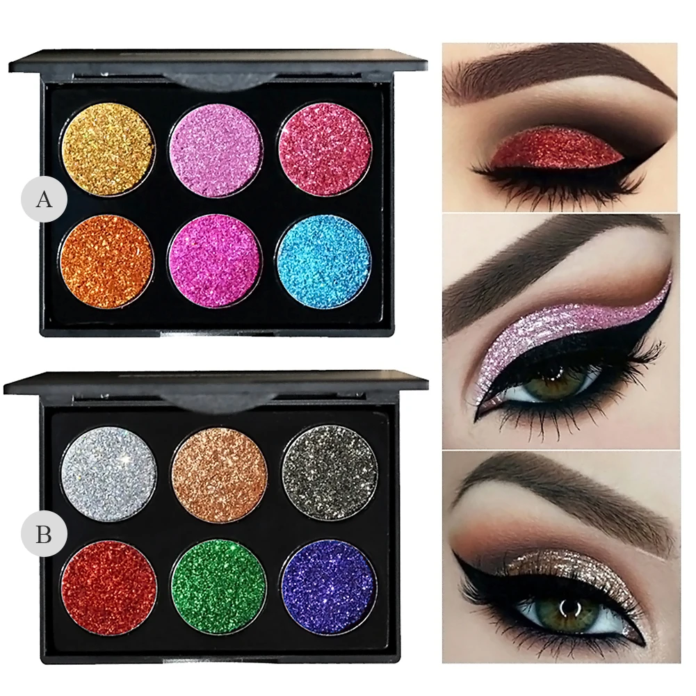 

Diamond Pearlescent Eye Shadow Flashing Powder Highlight Eye Shadow Metal Color Eye Shadow Multicolor Palette Silver Eye Shadow