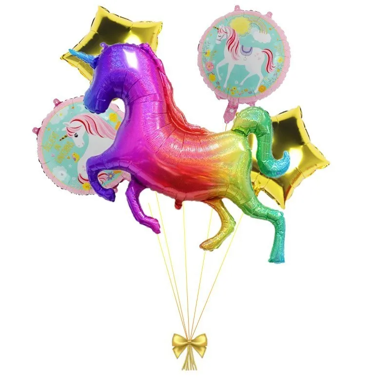 

5pcs Large Unicorn Balloons Unicorn Party Decoration Ballon Birthday Party Decoration Kids And Adult Babyshower Children's Toy