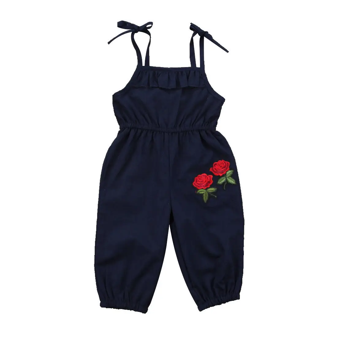 

2018 New Brand Embroidery Toddler Infant Child Kids Girls Flower Romper Jumpsuit Playsuit Sleeveless Outfit Clothes 1-6T