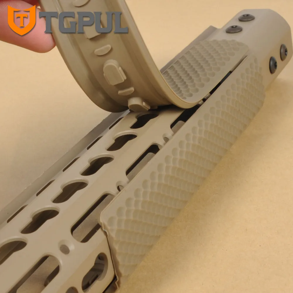 TGPUL KeyMod Handguard Rail Чехлы мягкие резиновые защита для рук Защитная крышка тактические Guad рельсовые панели Охотничьи аксессуары