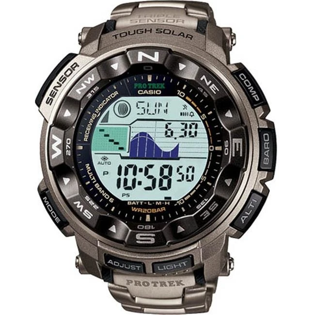 Casio Prw2500t 7c Titanium Multi Band 6 Atomic Triple Sensor Solar Pathfinder Protrek Digital Mechanical Watches Aliexpress