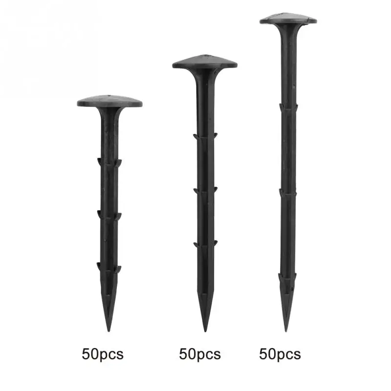 

New 50PCS Plastic Durable Garden Camping Awning Canopy Tent Peg Stake Nail Hot