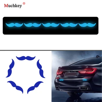 

Beard Moustache Reflective Stickers Reflector Decal Tape for Bikes Cycling Motorcycle Backpack Clothes DIY Car Sticker 65x15mm